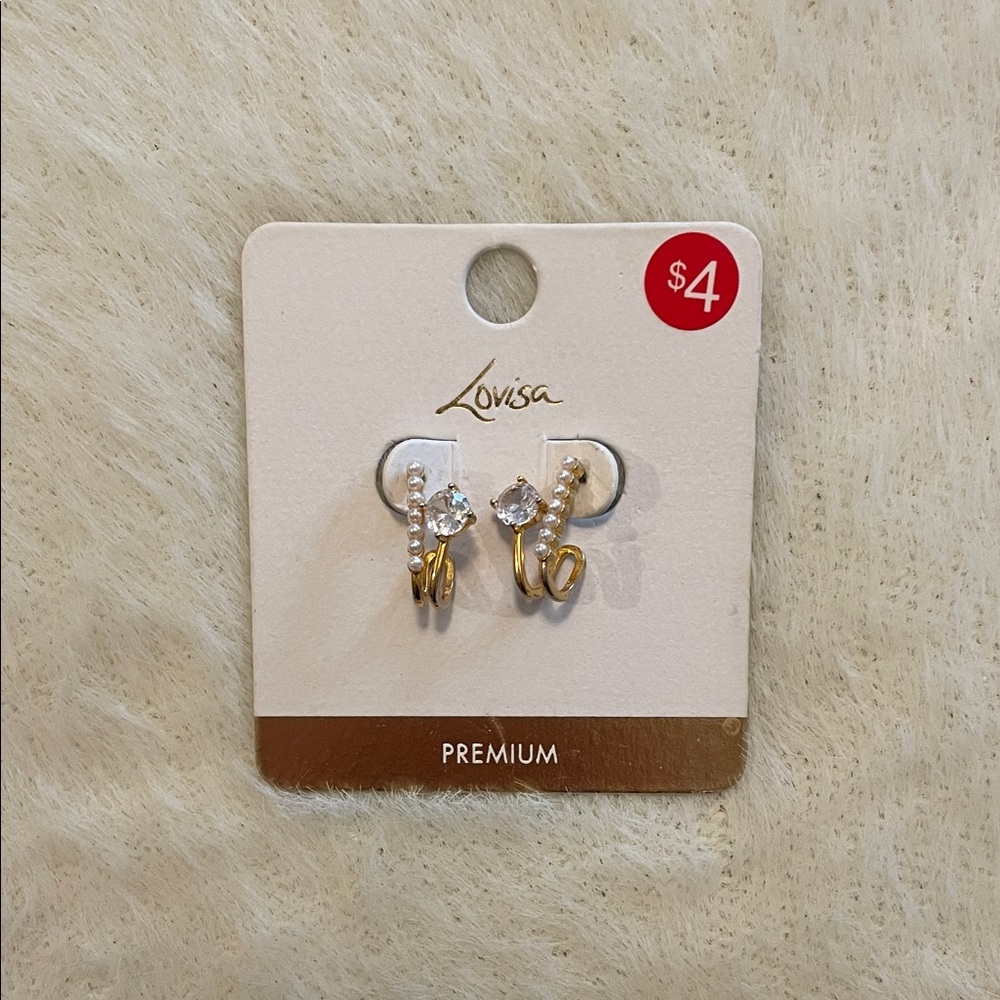 Gold and Silver Earrings